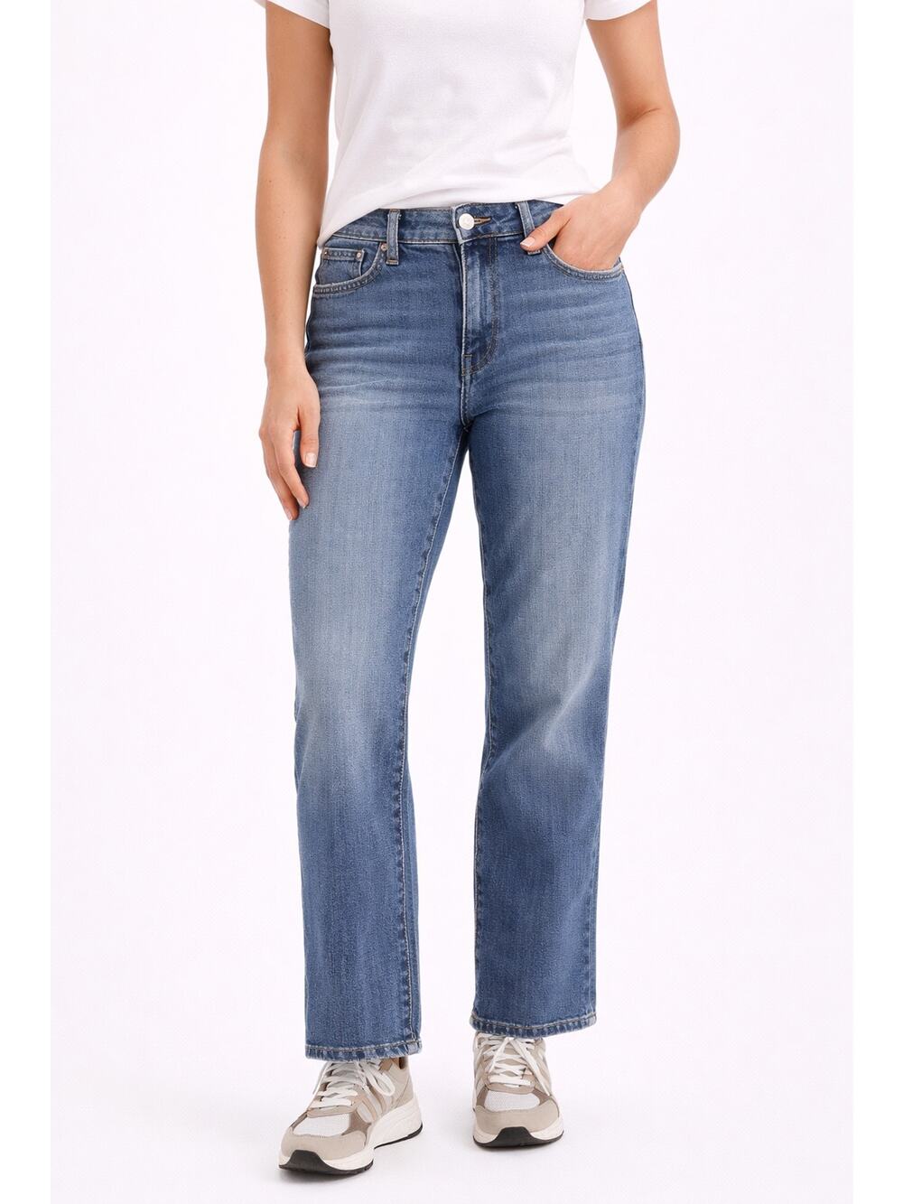 Lucky Brand Mid Rise Straight Jeans Womens 12/31 NWT